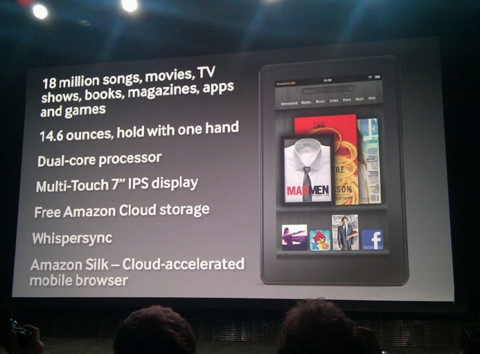 Amazon Kindle Fire Tablet With Silk Browser Powered By EC2